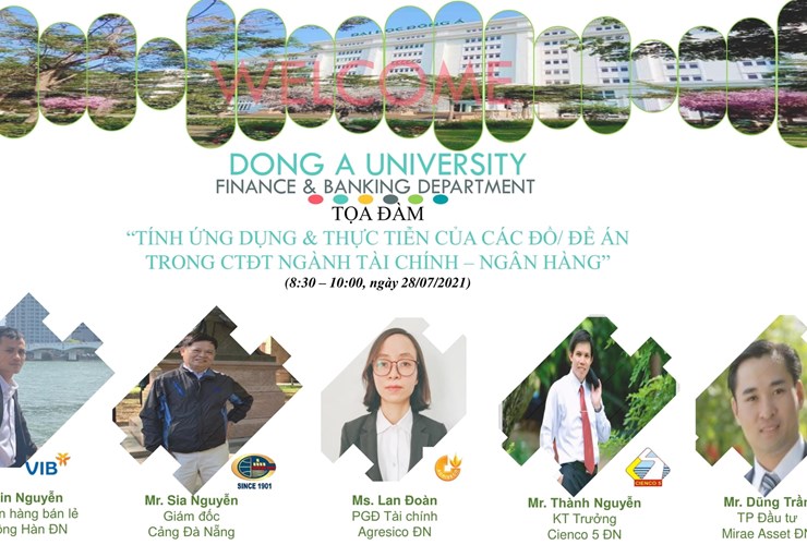 TỌA ĐÀM " TÍNH ỨNG DỤNG VÀ THỰC TIỄN CỦA CÁC ĐỒ/ĐỀ ÁN TRONG CHƯƠNG TRÌNH ĐÀO TẠO NGÀNH TÀI CHÍNH - NGÂN HÀNG"